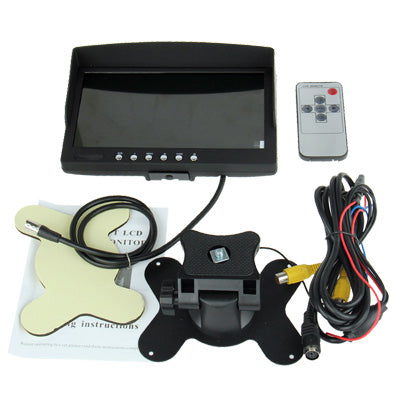 7 inch LCD Color Monitor / Two Way Video Input, One Way Audio Input - Car Monitor by buy2fix | Online Shopping UK | buy2fix