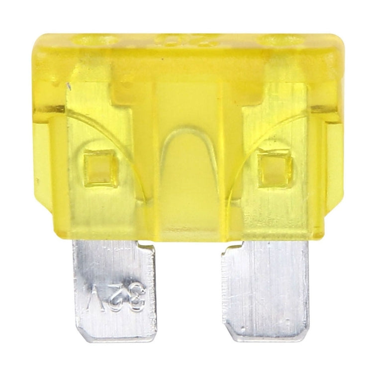 100 PCS Auto Mini Blade Fuse (20A) , DC 12V(Yellow) - In Car by buy2fix | Online Shopping UK | buy2fix