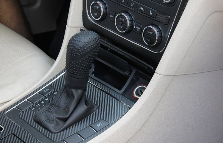 Universal Elasticity Nonslip Soft Silicone Car Gear Shift Knob Cover(Black) - In Car by buy2fix | Online Shopping UK | buy2fix