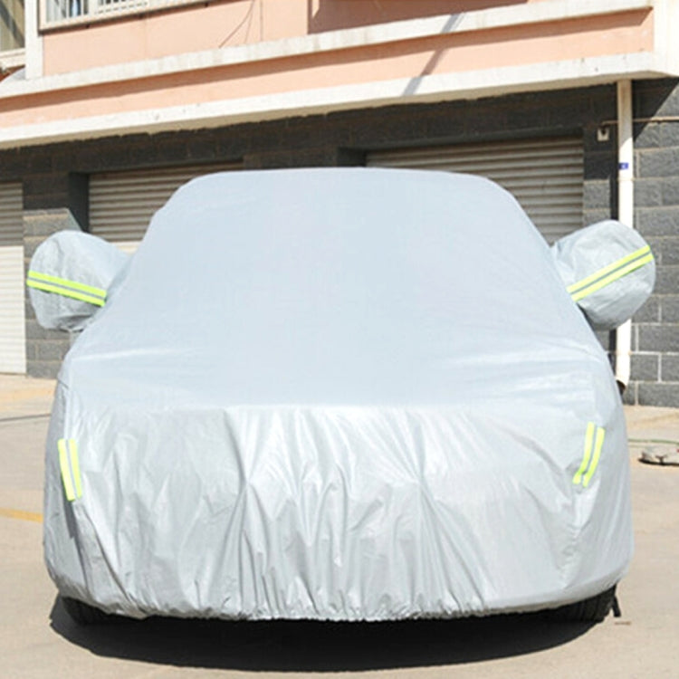 PEVA Anti-Dust Waterproof Sunproof Hatchback Car Cover with Warning Strips, Fits Cars up to 4.4m(172 inch) in Length - PE Material by buy2fix | Online Shopping UK | buy2fix