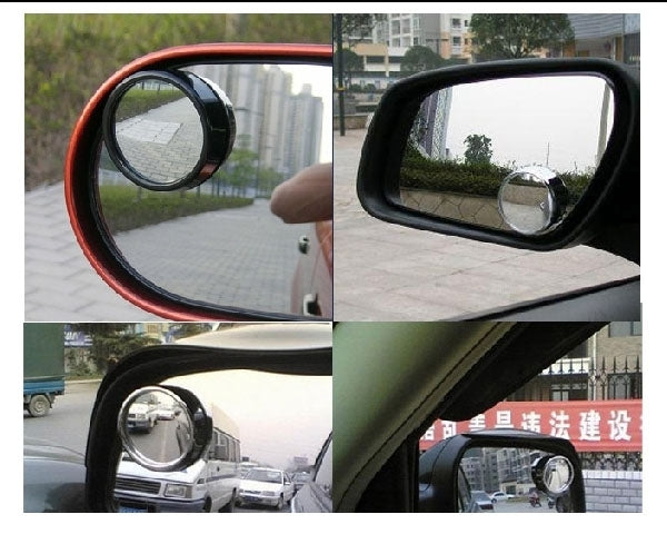 2 PCS 3R11 Car Rear View Mirror Wide Angle Mirror Side Mirror, 360 Degree Rotation Adjustable(Silver) - Convex Mirror & Accessories by 3R | Online Shopping UK | buy2fix