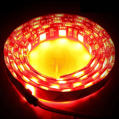 Red 60 LED 5050 SMD Waterproof Flexible Car Strip Light, DC 12V, Length: 1m - Decorative Lights by buy2fix | Online Shopping UK | buy2fix