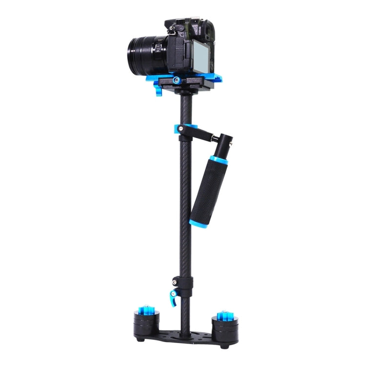 YELANGU 38.5-61cm Carbon Fiber Handheld Stabilizer for DSLR & DV Digital Video & Cameras, Capacity Range 0.5-3kg(Blue) - Camera Accessories by YELANGU | Online Shopping UK | buy2fix