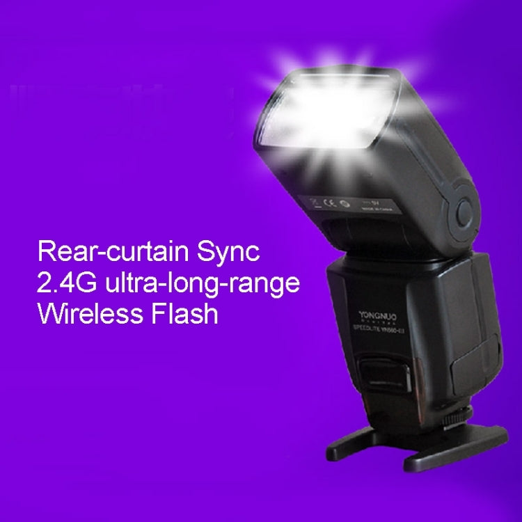 YN-560 III Ultra-long-range Wireless Flash Speedlite with Metal Hot Shoe for Canon / Nikon / Pentax / Olympus DSLR Camera(Black) - Camera Accessories by YONGNUO | Online Shopping UK | buy2fix