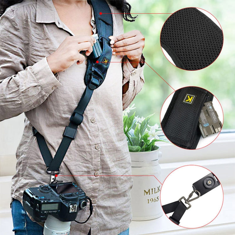 Safe & Fast Quick Rapid Camera Single Sling Strap(Black) - Camera Accessories by buy2fix | Online Shopping UK | buy2fix