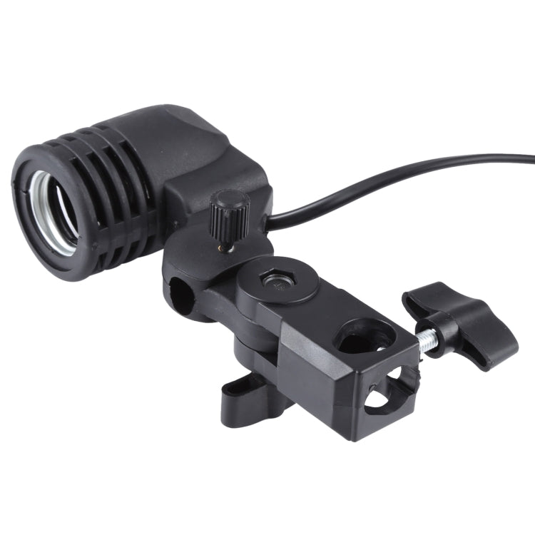 E27 AC Socket Studio Light Mount Stand Umbrella Holder(Black) - Camera Accessories by buy2fix | Online Shopping UK | buy2fix