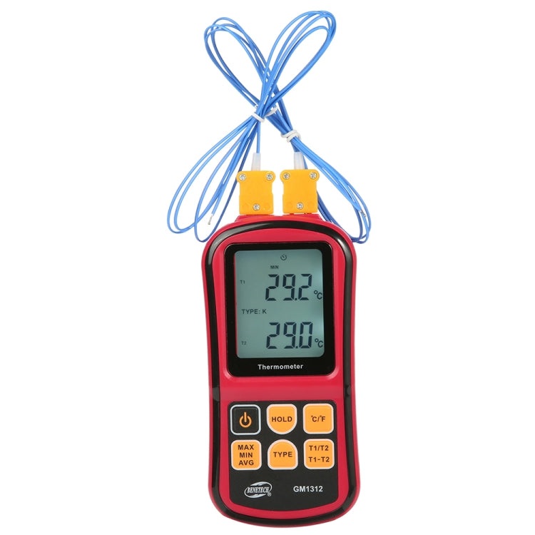 BENETECH GM1312 2.4 inch LCD Screen Thermocouple Thermometer Measure J,K,T,E,N and R Type, Measure Range: -50~300C - Thermostat & Thermometer by BENETECH | Online Shopping UK | buy2fix