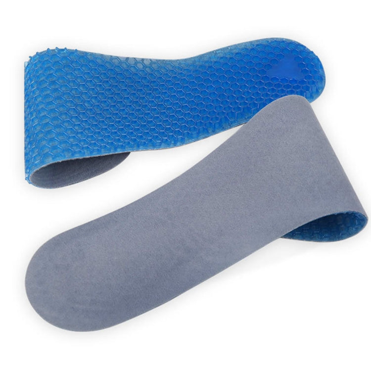 1 Pair Honeycomb Damping Flannel Soft Sport Shoes Insoles, Full Pads, Size: S / 35-40yards(Blue) - Outdoor & Sports by buy2fix | Online Shopping UK | buy2fix