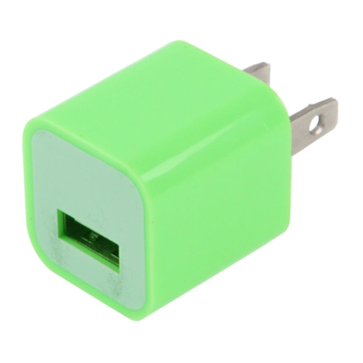 US Plug USB Charger(Green) - Apple Accessories by buy2fix | Online Shopping UK | buy2fix