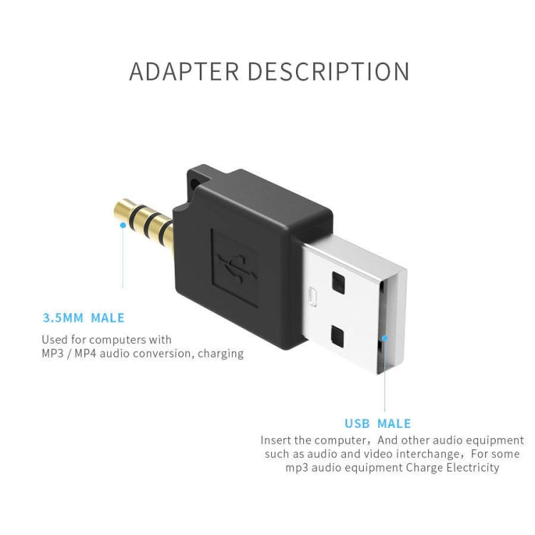 For iPod shuffle 3rd / 2nd USB Data Dock Charger Adapter, Length: 4.6cm(Magenta) - Converter & Adapter by buy2fix | Online Shopping UK | buy2fix