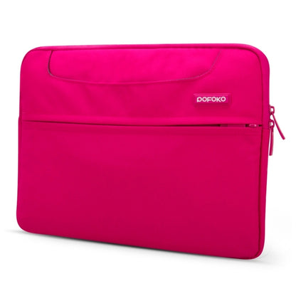 POFOKO 12 inch Portable Single Shoulder Laptop Bag for Laptop(Magenta) - 12.1 inch by POFOKO | Online Shopping UK | buy2fix