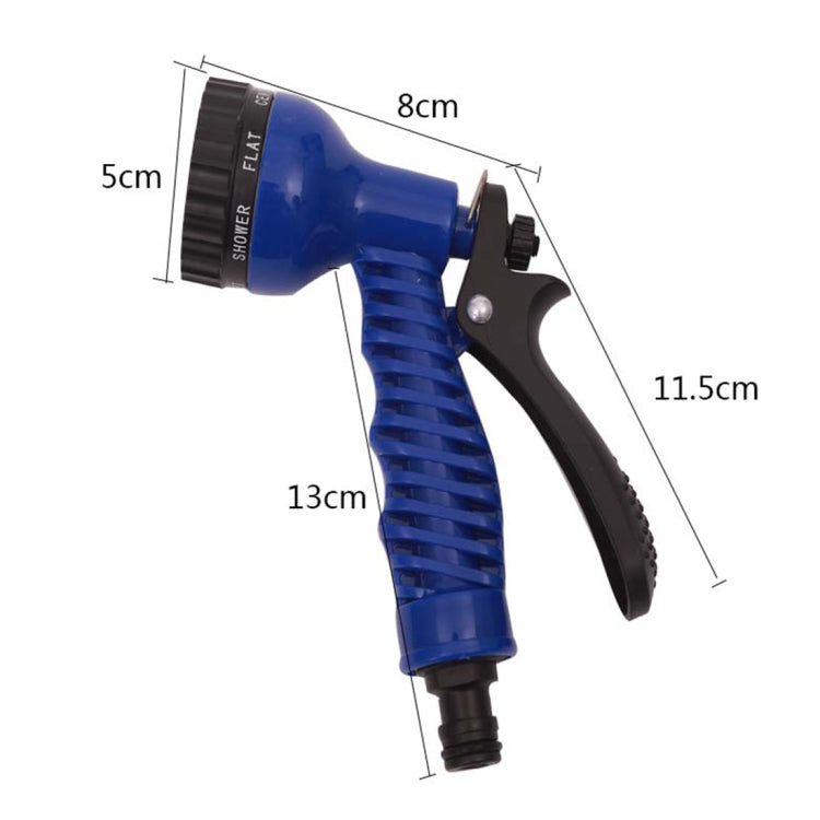 2.5m -7.5m Telescopic Pipe Expandable Magic Flexible Garden Watering Hose with Spray Gun Set(Blue) - Watering & Irrigation by buy2fix | Online Shopping UK | buy2fix