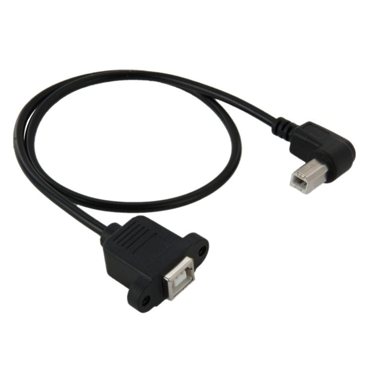 USB 2.0 Type-B Male to Female Printer / Scanner Extension Cable for HP, Dell, Epson, Length: 50cm(Black) - USB Cable by buy2fix | Online Shopping UK | buy2fix