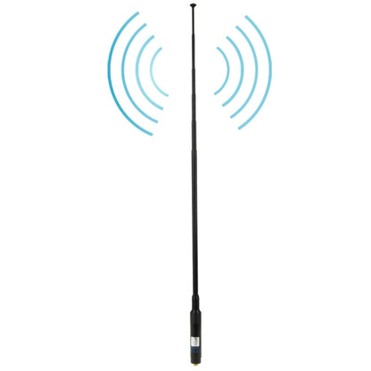 RH660S Dual Band 144/430MHz High Gain SMA-F Telescopic Handheld Radio Antenna for Walkie Talkie, Antenna Length: 108.5cm - Consumer Electronics by buy2fix | Online Shopping UK | buy2fix