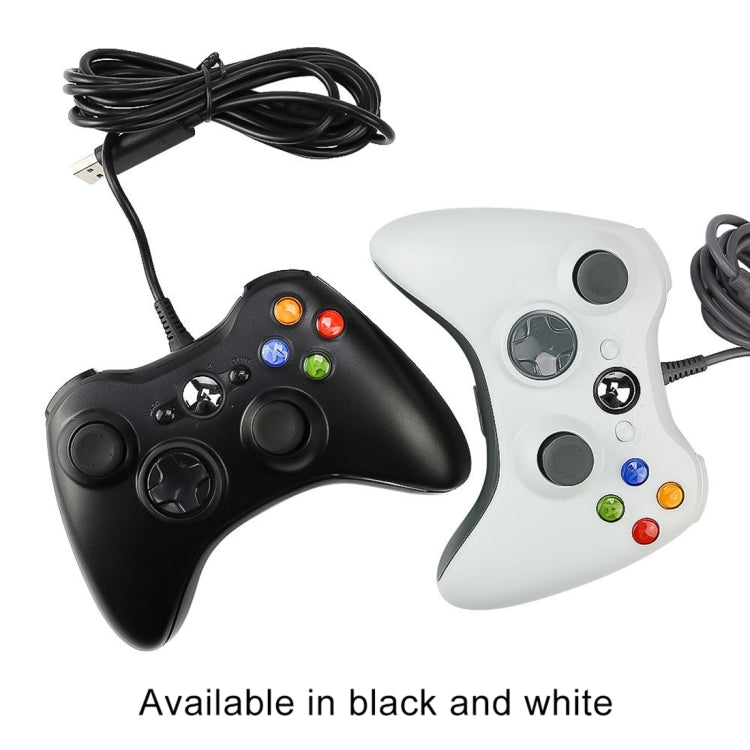 USB 2.0 Wired Controller Gamepad for XBOX360, Plug and Play, Cable Length: 2.5m(Black) - Gamepad by buy2fix | Online Shopping UK | buy2fix