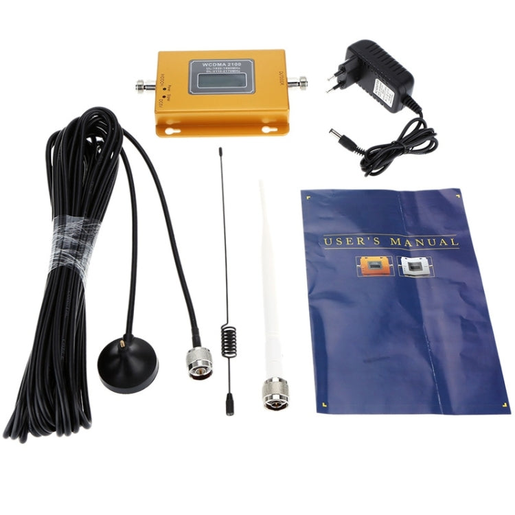 WCDMA 2100MHz Mobile Phone Signal Booster / LCD Signal Repeater with Sucker Antenna - Security by buy2fix | Online Shopping UK | buy2fix