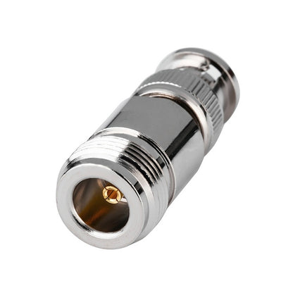 Nickel Plated UG-255/U BNC Plug To UHF Jack Connector - Security by buy2fix | Online Shopping UK | buy2fix