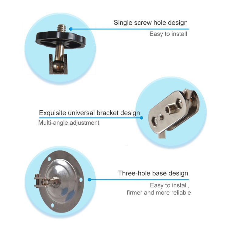 Aluminium Alloy CCD Camera Mounting Bracket - Security by buy2fix | Online Shopping UK | buy2fix