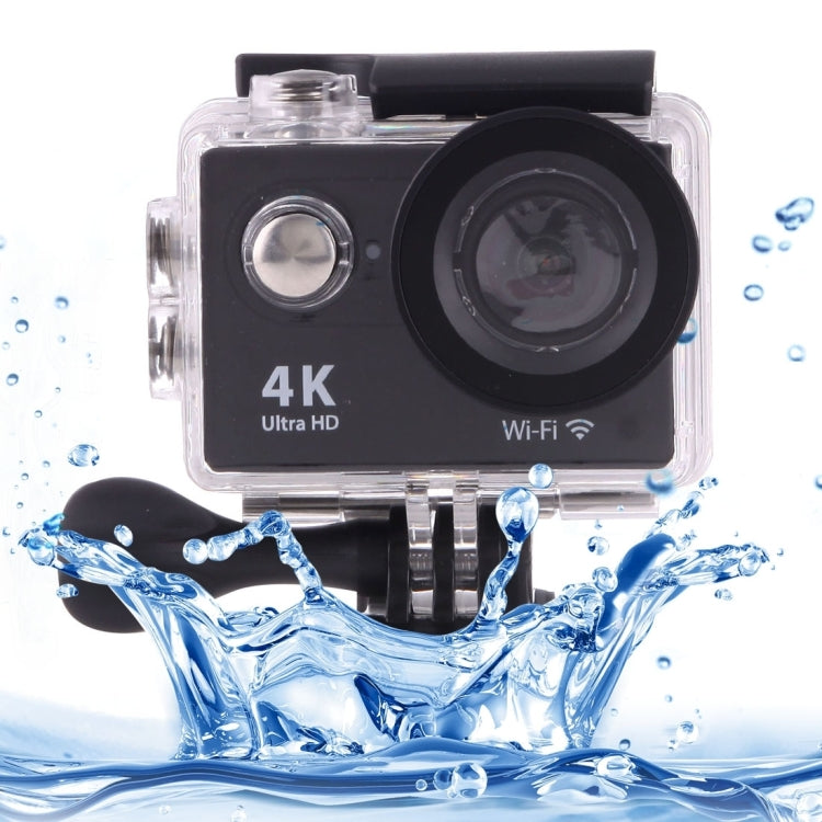 H9 4K Ultra HD1080P 12MP 2 inch LCD Screen WiFi Sports Camera, 170 Degrees Wide Angle Lens, 30m Waterproof(Black) - DJI & GoPro Accessories by buy2fix | Online Shopping UK | buy2fix