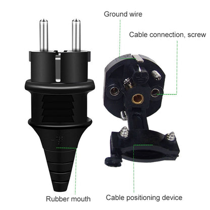 Plug Adapter, Travel Power Adaptor with EU Plug - Consumer Electronics by buy2fix | Online Shopping UK | buy2fix