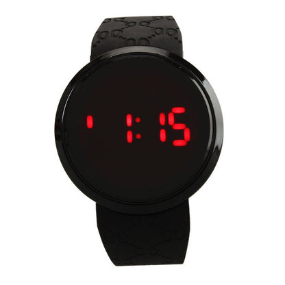 Touch Screen Unisex LED Digital Watch Wristwatch Timepiece Silicon Strap ( Black )(Black) - Outdoor & Sports by buy2fix | Online Shopping UK | buy2fix