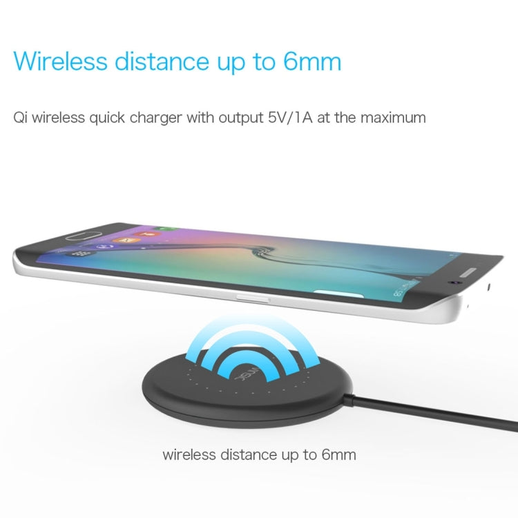 Vinsic 5V 1A Output Mini Extra-slim Qi Standard Wireless Charger Quick Charger - Apple Accessories by VINSIC | Online Shopping UK | buy2fix