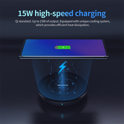 NILLKIN MC035 Power Flash Qi Standard High Speed Wireless Charger (Classic Nylon) - Wireless Charger by NILLKIN | Online Shopping UK | buy2fix