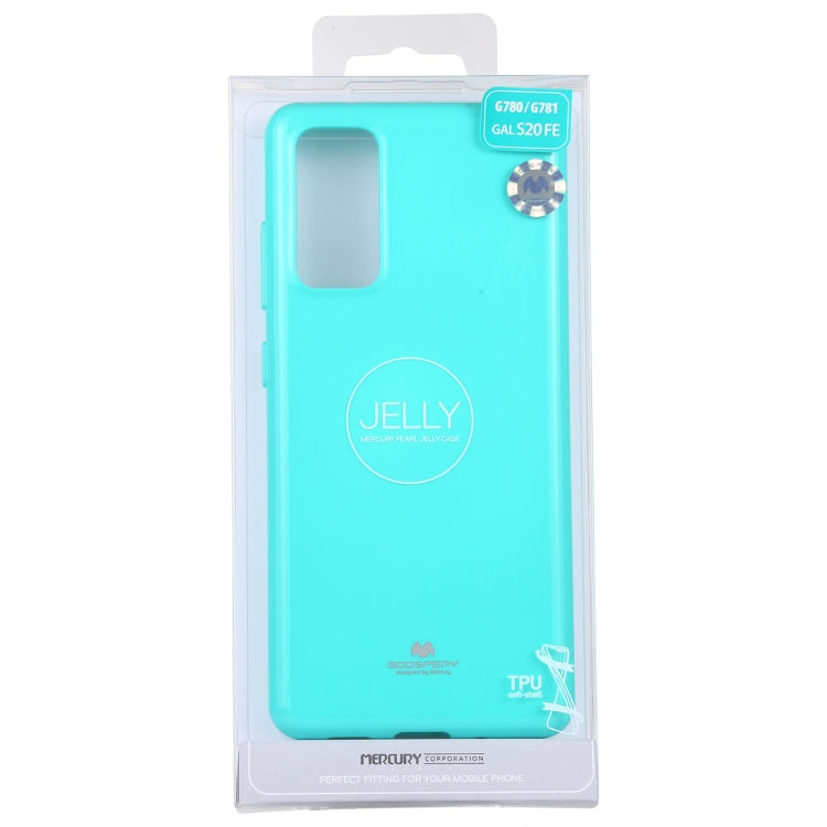 For Samsung Galaxy S20 FE GOOSPERY JELLY Full Coverage Soft Case(Blue) - Samsung Accessories by GOOSPERY | Online Shopping UK | buy2fix