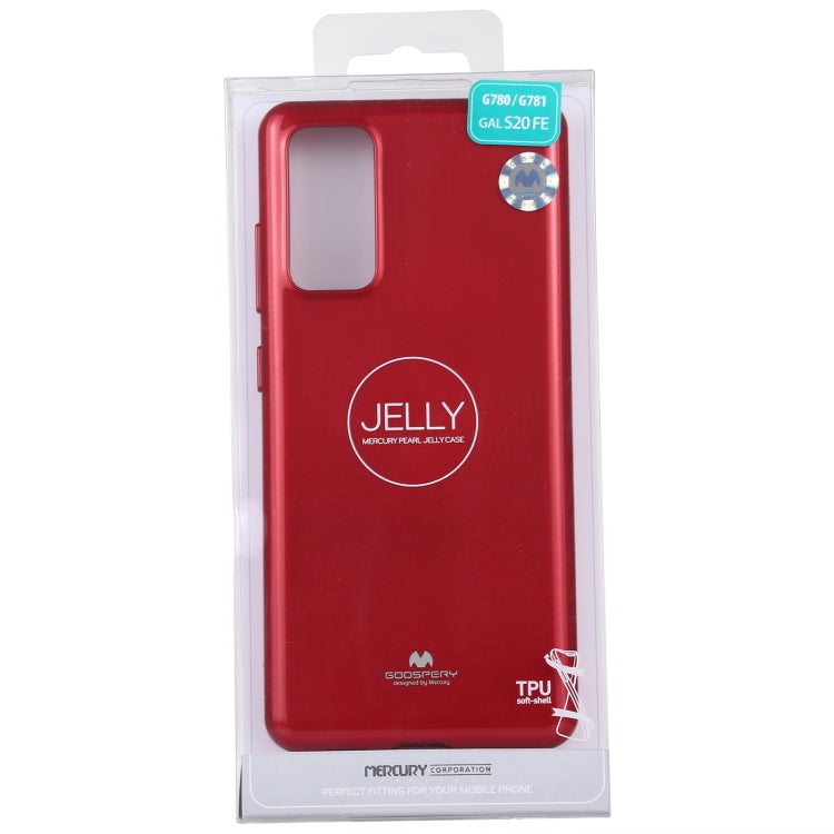 For Samsung Galaxy S20 FE GOOSPERY JELLY Full Coverage Soft Case(Rose Red) - Samsung Accessories by GOOSPERY | Online Shopping UK | buy2fix