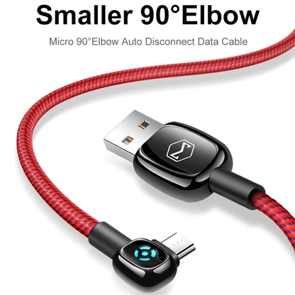 Mcdodo CA-5931 Woodpecker Series 90 Degree Auto Disconnect Micro USB to USB Cable, Length: 1m(Red) - Micro USB Cable by Mcdodo | Online Shopping UK | buy2fix