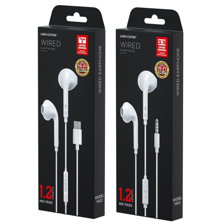 WK YA-02 3.5mm In-Ear Wired Call Music Earphone, Length: 1.2m - In Ear Wired Earphone by WK | Online Shopping UK | buy2fix