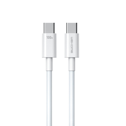 WK WDC-182 Original Series PD 100W USB-C/Type-C to USB-C/Type-C Fast Charge Data Cable, Length: 1m (White) -  by WK | Online Shopping UK | buy2fix