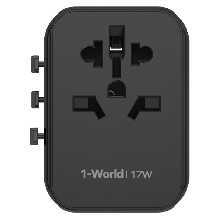 MOMAX UA12 1-World 17W Global Travel Fast Charger Power Adapter - Plug Adaptor by MOMAX | Online Shopping UK | buy2fix