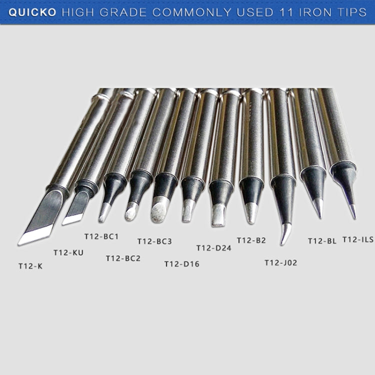 QUICKO T12-K Black Welding Lead-free Soldering Iron Tip - Soldering Iron Tip by Quicko | Online Shopping UK | buy2fix