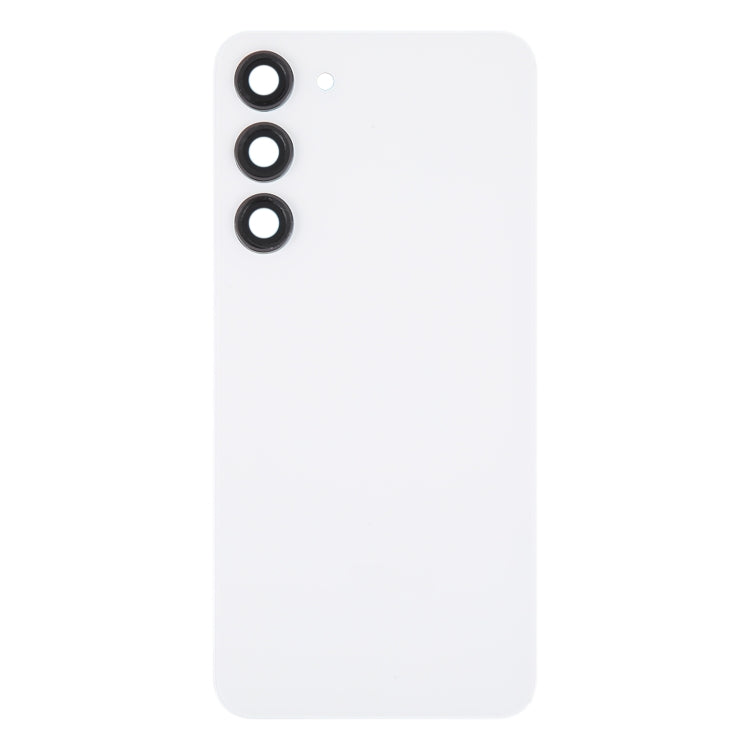 For Samsung Galaxy S23+ SM-S916B OEM Glass Battery Back Cover with Camera Lens Cover(White) - Repair & Spare Parts by buy2fix | Online Shopping UK | buy2fix