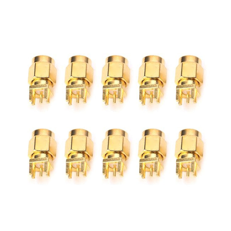 10 PCS 1.6mm SMA Female Jack PCB Clip Mount RF Connectors - Security by buy2fix | Online Shopping UK | buy2fix