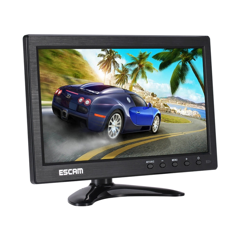 ESCAM T10 10.0 inch TFT LCD 1024x600 Monitor with VGA & HDMI & AV & BNC & USB for PC CCTV Security - Consumer Electronics by ESCAM | Online Shopping UK | buy2fix