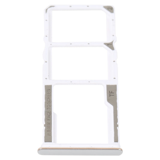 SIM Card Tray + SIM Card Tray + Micro SD Card Tray For Xiaomi Poco M4 5G/Poco M4 5G India/Redmi Note 11R(Silver) - Card Tray by buy2fix | Online Shopping UK | buy2fix