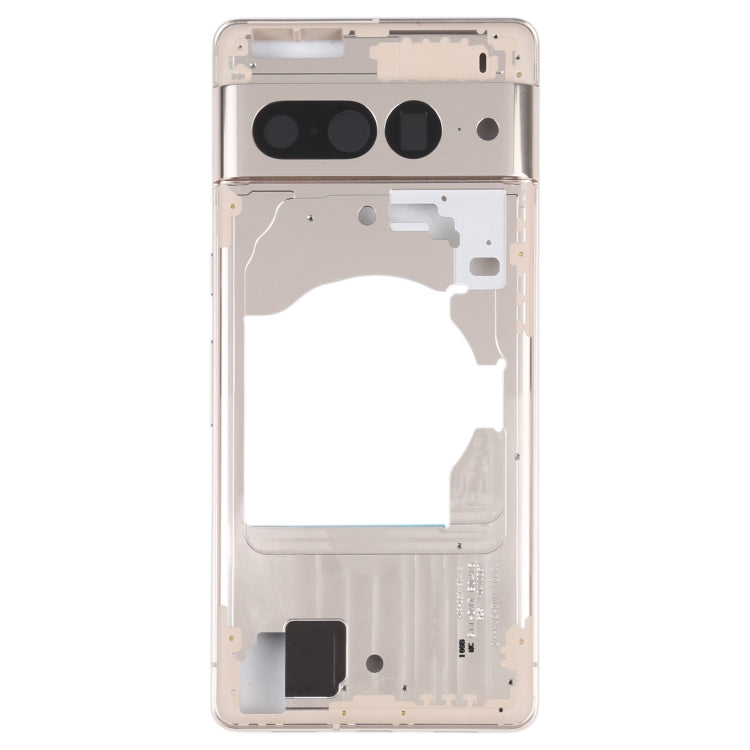 For Google Pixel 7 Front Housing LCD Frame Bezel Plate(Gold) - Repair & Spare Parts by buy2fix | Online Shopping UK | buy2fix