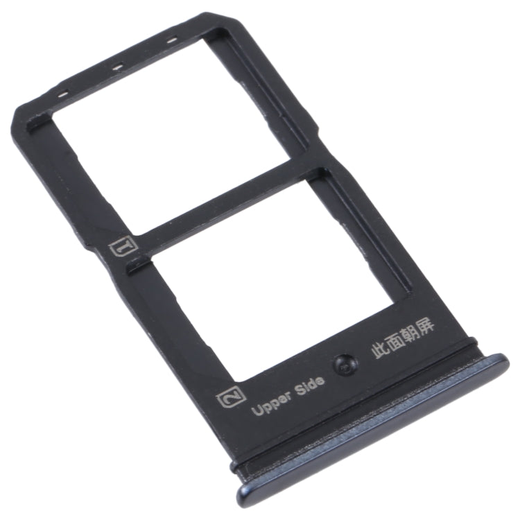 For vivo Y55S 5G SIM Card Tray + SIM Card Tray (Black) - Card Socket by buy2fix | Online Shopping UK | buy2fix