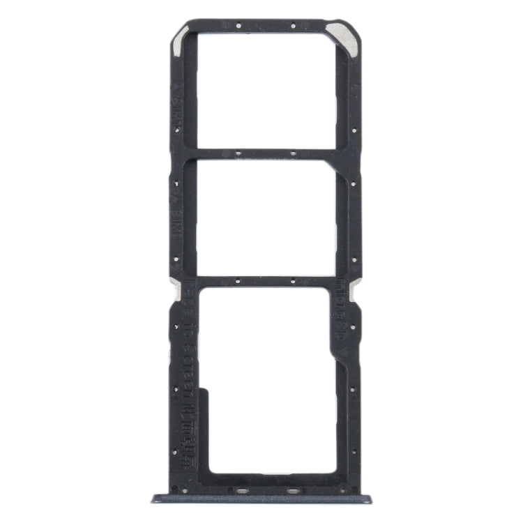 For Realme C30 SIM Card Tray + SIM Card Tray + Micro SD Card Tray (Black) - Repair & Spare Parts by buy2fix | Online Shopping UK | buy2fix