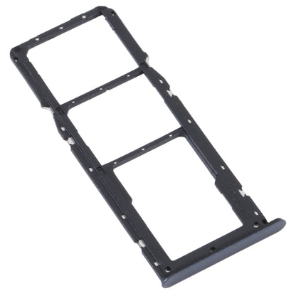 For Realme C35 SIM Card Tray + SIM Card Tray + Micro SD Card Tray (Black) - Repair & Spare Parts by buy2fix | Online Shopping UK | buy2fix