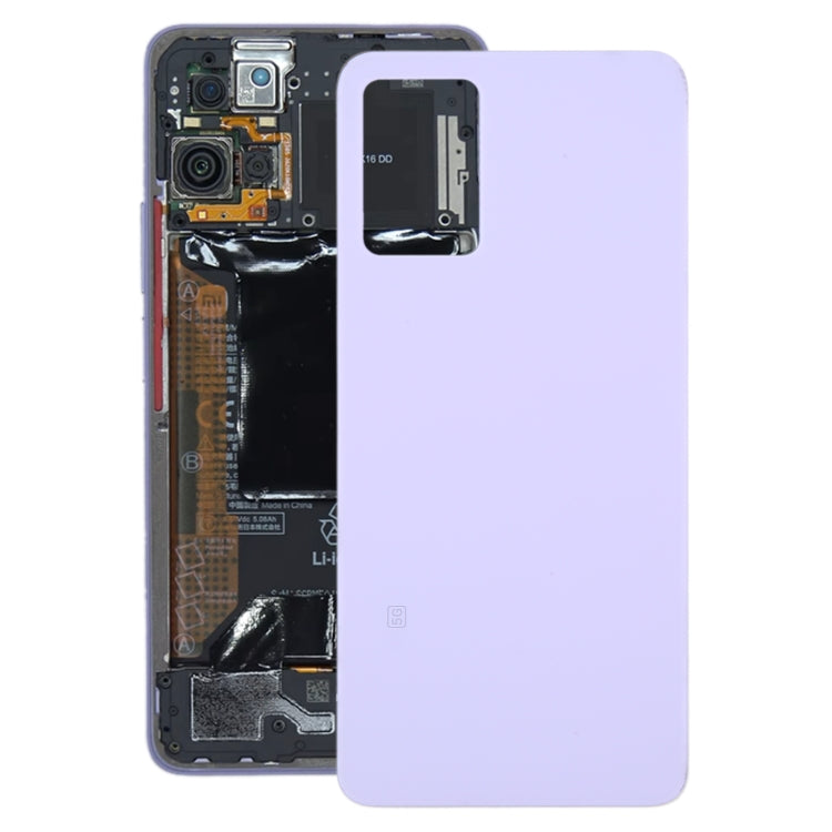 For Xiaomi Redmi Note 11 Pro+ 5G Glass Battery Back Cover(Purple) - Back Cover by buy2fix | Online Shopping UK | buy2fix