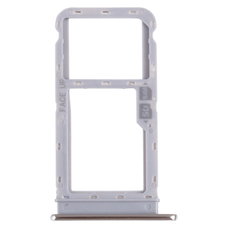 For Motorola Moto G Fast SIM Card Tray + Micro SD Card Tray (Silver) - Card Socket by buy2fix | Online Shopping UK | buy2fix