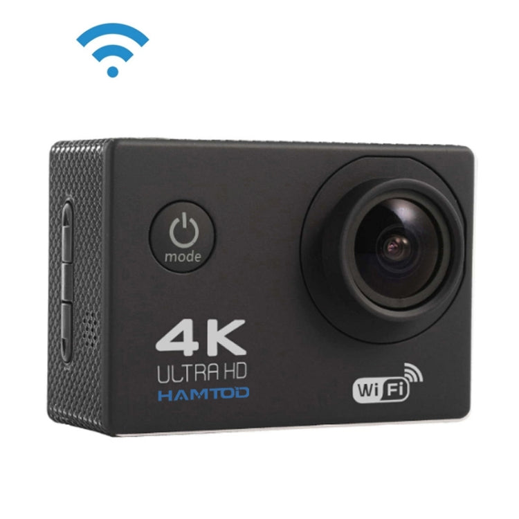 HAMTOD H9A HD 4K WiFi Sport Camera with Waterproof Case, Generalplus 4247, 2.0 inch LCD Screen, 120 Degree Wide Angle Lens (Black) - DJI & GoPro Accessories by HAMTOD | Online Shopping UK | buy2fix