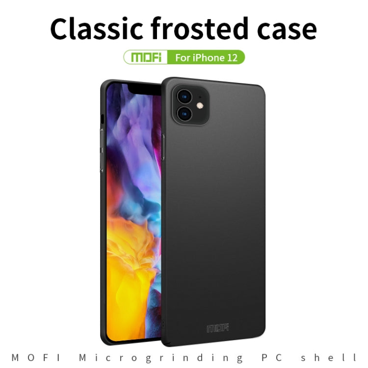 For iPhone 12 mini MOFI Frosted PC Ultra-thin Hard Case(Blue) - iPhone 12 mini Cases by MOFI | Online Shopping UK | buy2fix