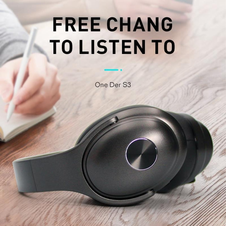 OneDer S3 2 in1 Headphone & Speaker Portable Wireless Bluetooth Headphone Noise Cancelling Over Ear Stereo(Black) - Headset & Headphone by OneDer | Online Shopping UK | buy2fix