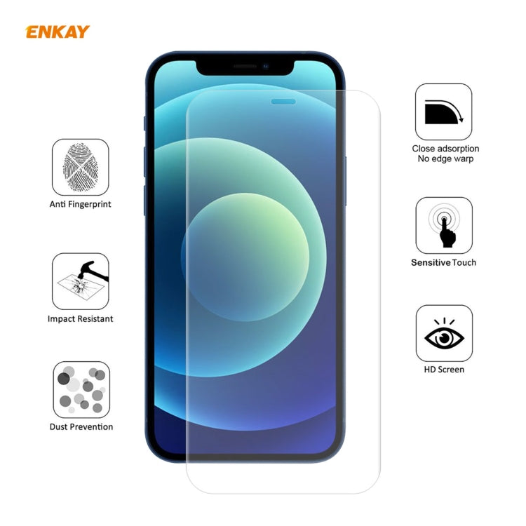 ENKAY Hat-Prince 0.1mm 3D Full Screen Protector Explosion-proof Hydrogel Film For iPhone 12 Pro Max - Front Protector by ENKAY | Online Shopping UK | buy2fix