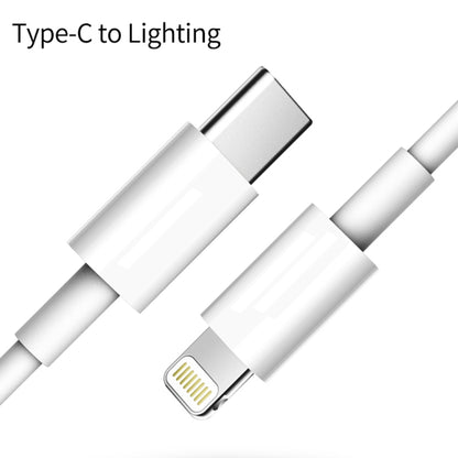 PD 20W Single USB-C / Type-C Port Travel Charger + 3A PD3.0 USB-C / Type-C to 8 Pin Fast Charge Data Cable Set, US Plug 2m - Apple Accessories by buy2fix | Online Shopping UK | buy2fix