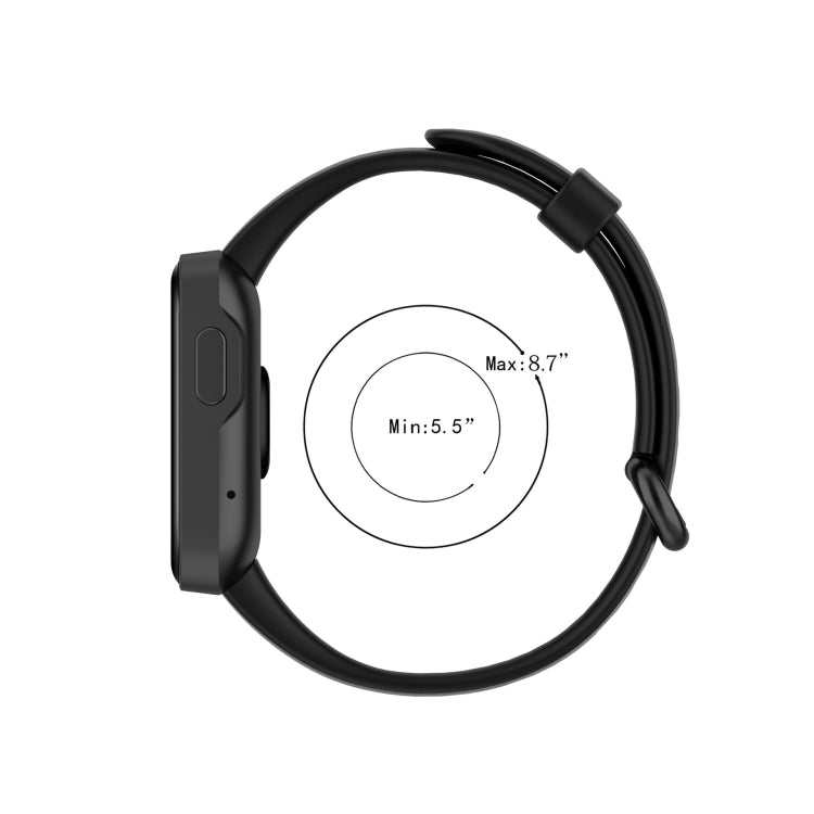 For Xiaomi Watch Mi Watch Lite / Redmi Watch Silicone Sports Watch Band(black) - Smart Wear by buy2fix | Online Shopping UK | buy2fix